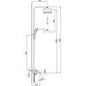 Душевая стойка со смесителем FRAP H76 F2476-6 черный